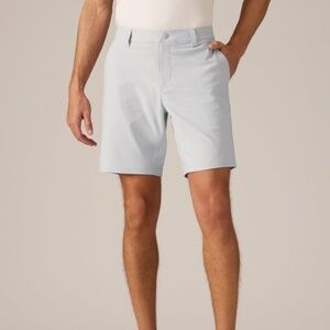 RHONE Light Gray Flat Front Men's Shorts